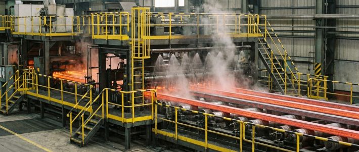 鉄鋼業界における大電流コネクタ（電源コネクタ）の採用事例― 連続鋳造設備 電磁攪拌コイル給電用 ―